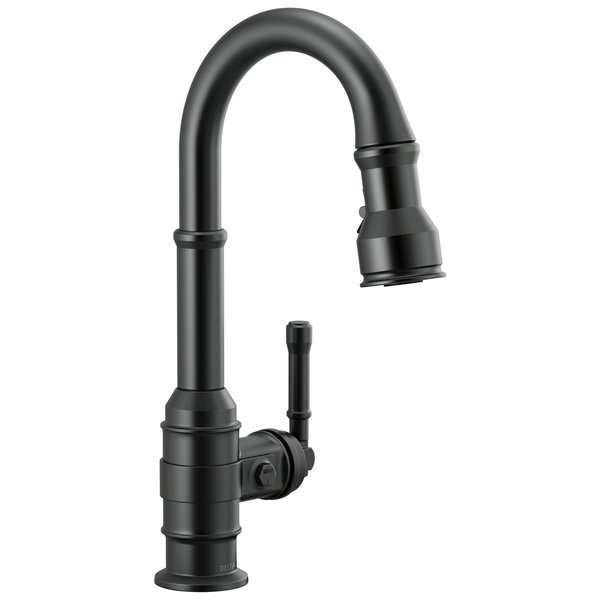Delta Broderick Single Handle Pull-Down Bar/Prep Faucet 9990-BL-DST